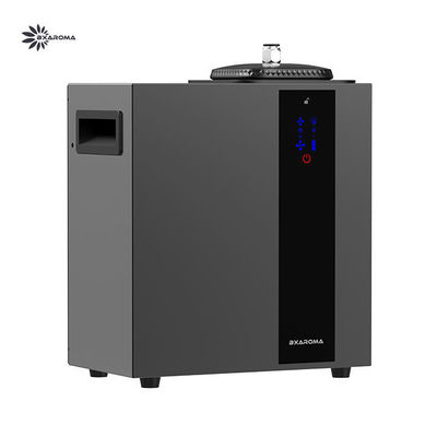 Diffuseur sans eau intelligent - machine à air parfumé pour usage domestique et commercial, couvre 16000 pieds carrés, nébuliseur CVC ou diffuseurs sans eau portables pour grandes pièces, contrôle tactile et Bluetooth, métal, noir